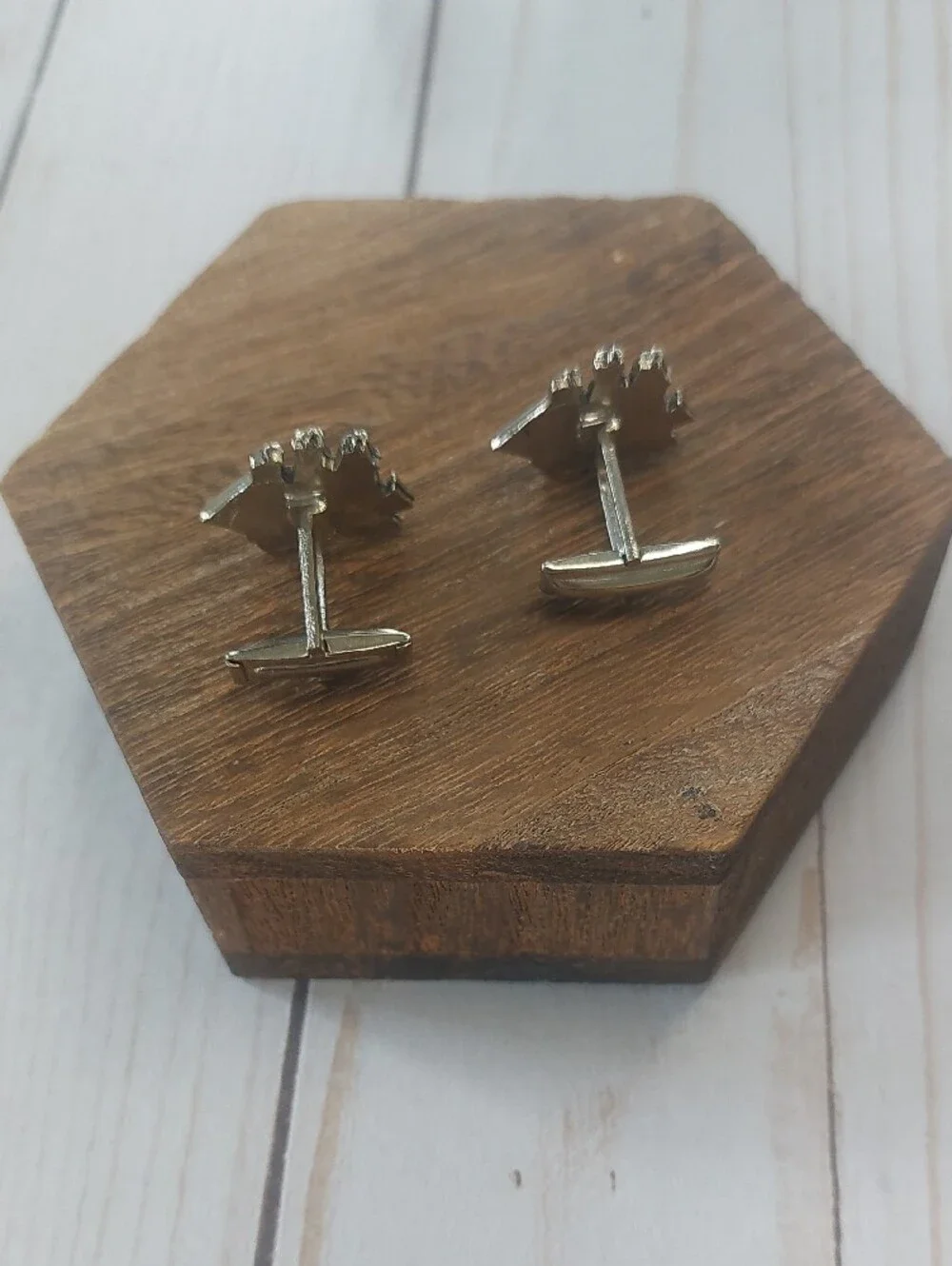 Silver Ship Cufflinks for Men - Classic Nautical Accessory
